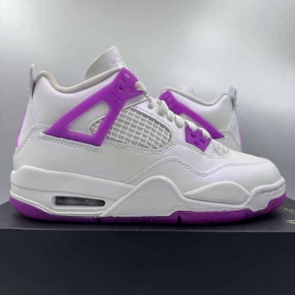 Nike Air Jordan 4 Retro GS White Hyper Violet